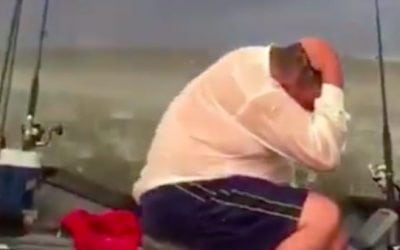 Video: Fishermen Get a Lesson in Sitting Out a Hailstorm