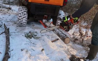 Video: This Gadget Helps Make Cutting Firewood Easier