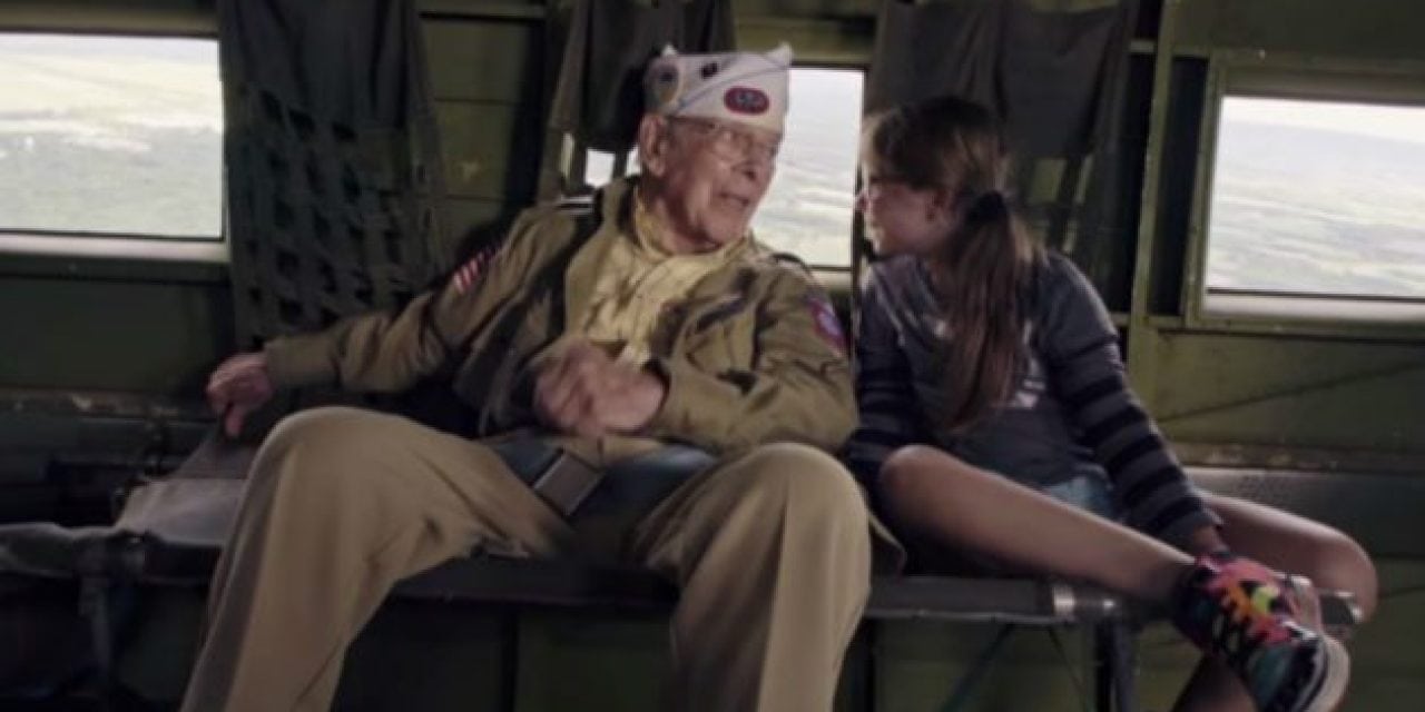 Video: WWII Veteran Rides in the Same Plane He Jumped Out of on D-Day