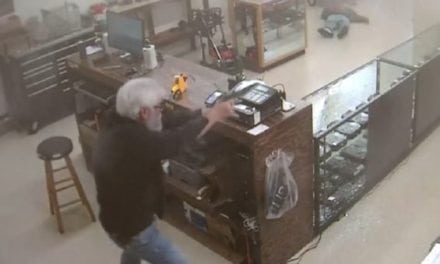 GRAPHIC: Gun Shop Robber Gets Instant Karma