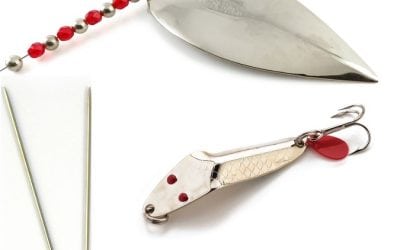 Trout Guys Take Notice: Dad’s Large Lake Troll Set Nickel and Gold