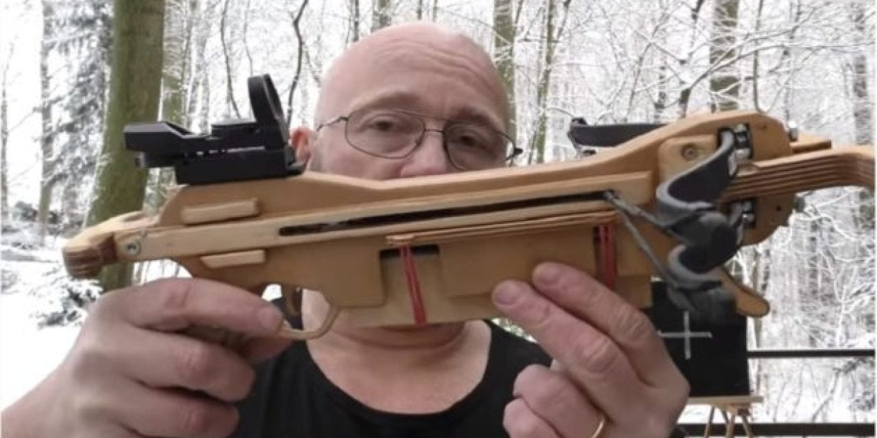 Video: The Slingshot Channel Guy Built a Repeating, Double-Limb Crossbow Pistol