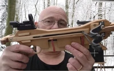 Video: The Slingshot Channel Guy Built a Repeating, Double-Limb Crossbow Pistol