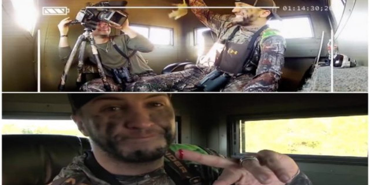 Luke Bryan Gets Pranked with a Sewer Rat in the Hunting Blind and It Gets Bloody