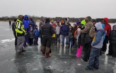 NPAA and FAF Support Scout Ice Fishing at Camp Oh-Da-Ko-Ta, Burlington, WI