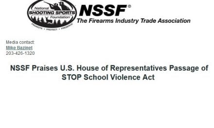 NSSF Praises U.S. House of Representatives Passage of STOP School Violence Act