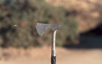 Video: Do You Think an Axe Blade Can Split a .45-Caliber Bullet?