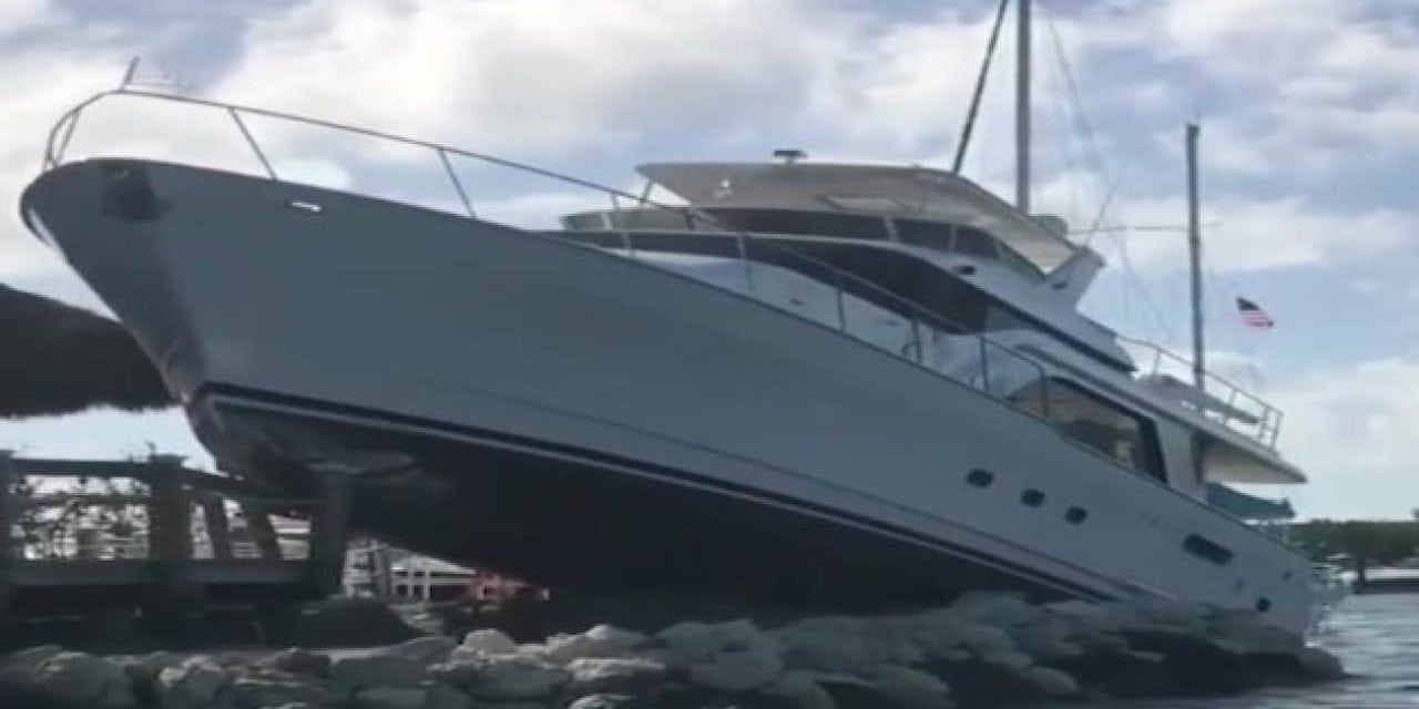 Video: It’s Never a Good Time to Park Your Yacht on the Rocks
