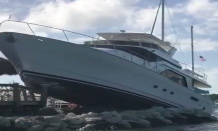 Video: It’s Never a Good Time to Park Your Yacht on the Rocks