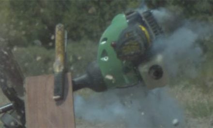 Video: Shotgun Slug vs. Weed Wacker