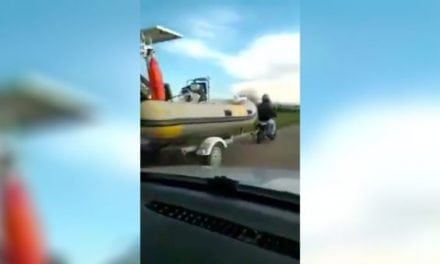 Video: That Moment When You Get Passed by a Mini-Bike Towing an Inflatable Boat