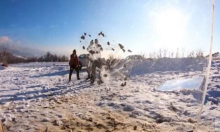 Would You Stand Behind Bulletproof Glass and Let Your Buddy Shoot at You?