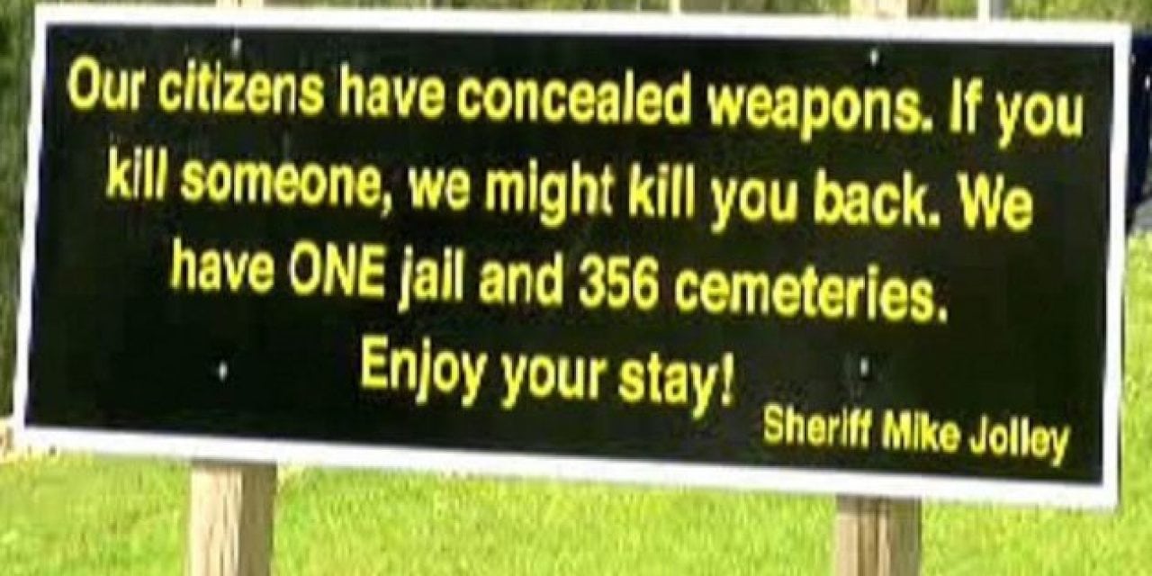 Epic Concealed Carry Sign Goes Viral