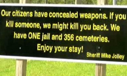 Epic Concealed Carry Sign Goes Viral