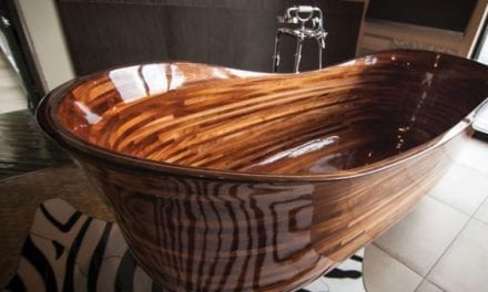 Seattle Woodworker Creates Stunning Bathtubs Using Marine Technology
