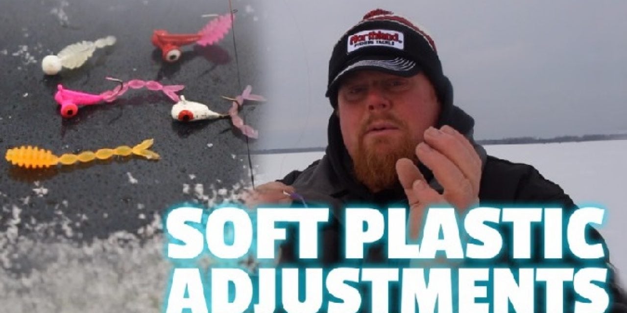 Soft Plastics Adjustment on the Ice (Video)