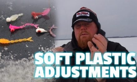 Soft Plastics Adjustment on the Ice (Video)