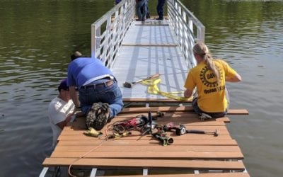 USA, Union Volunteers Renovate Wolftever Creek Boat Ramp