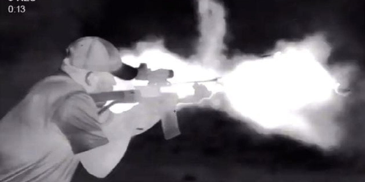 Ever Wonder What a Full-Auto SBR Firing Looks Like Through a Pulsar Thermal?