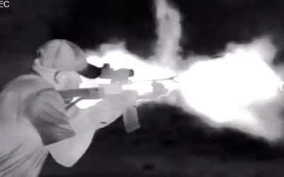 Ever Wonder What a Full-Auto SBR Firing Looks Like Through a Pulsar Thermal?