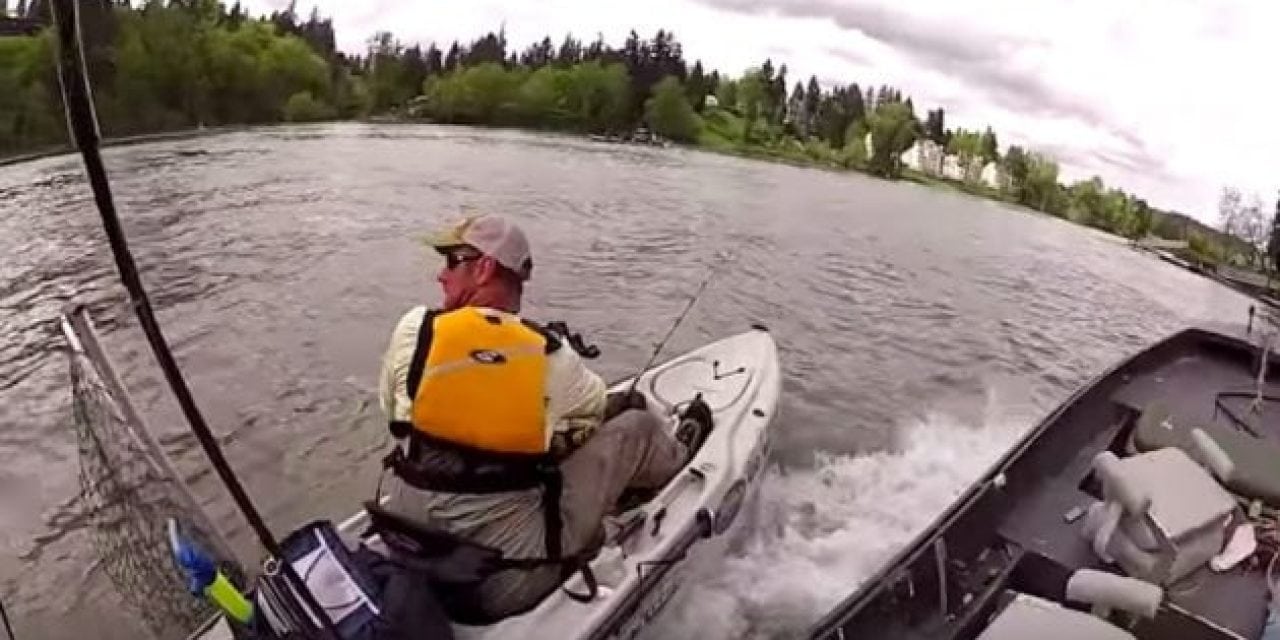 Video: Exactly Why Kayak Fishermen Need to Be Alert