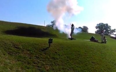 Video: Firing the 4-1/2-Inch Bronze Coehorn Mortar