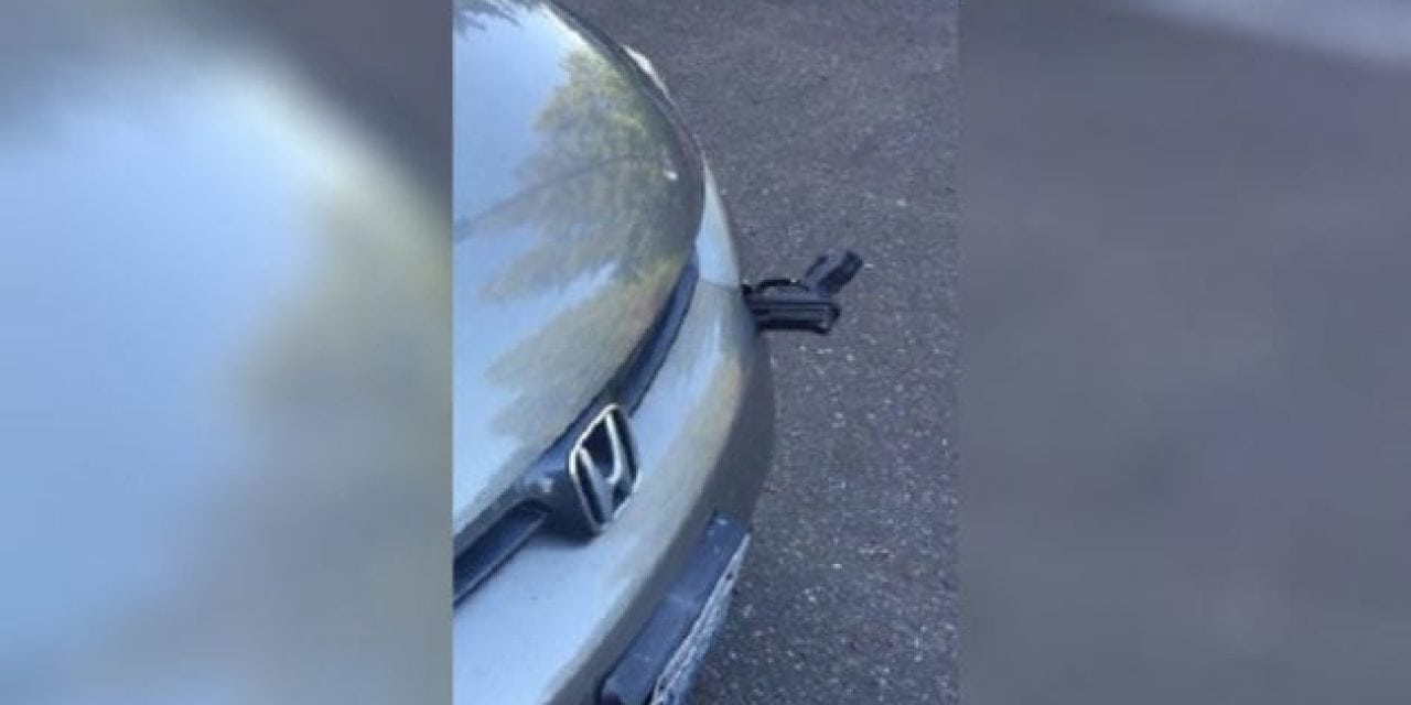 Driver Finds Pistol in His Bumper