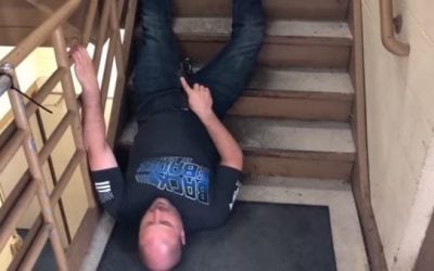 Mike The Cop Tries Tactical Staircase Surfing