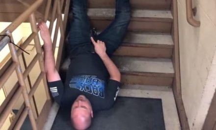 Mike The Cop Tries Tactical Staircase Surfing
