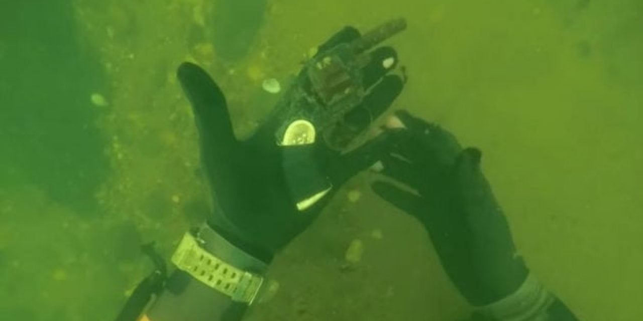Video: Diver Finds a Tiny Ditched Revolver at the Bottom of a Georgia River