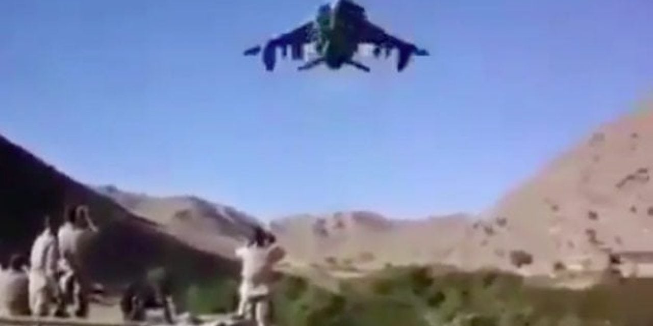 Video: Fighter Jet Flies Low Enough to Touch Soldiers on the Ground