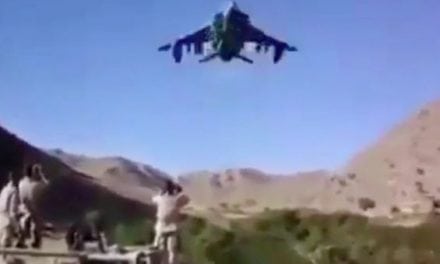 Video: Fighter Jet Flies Low Enough to Touch Soldiers on the Ground