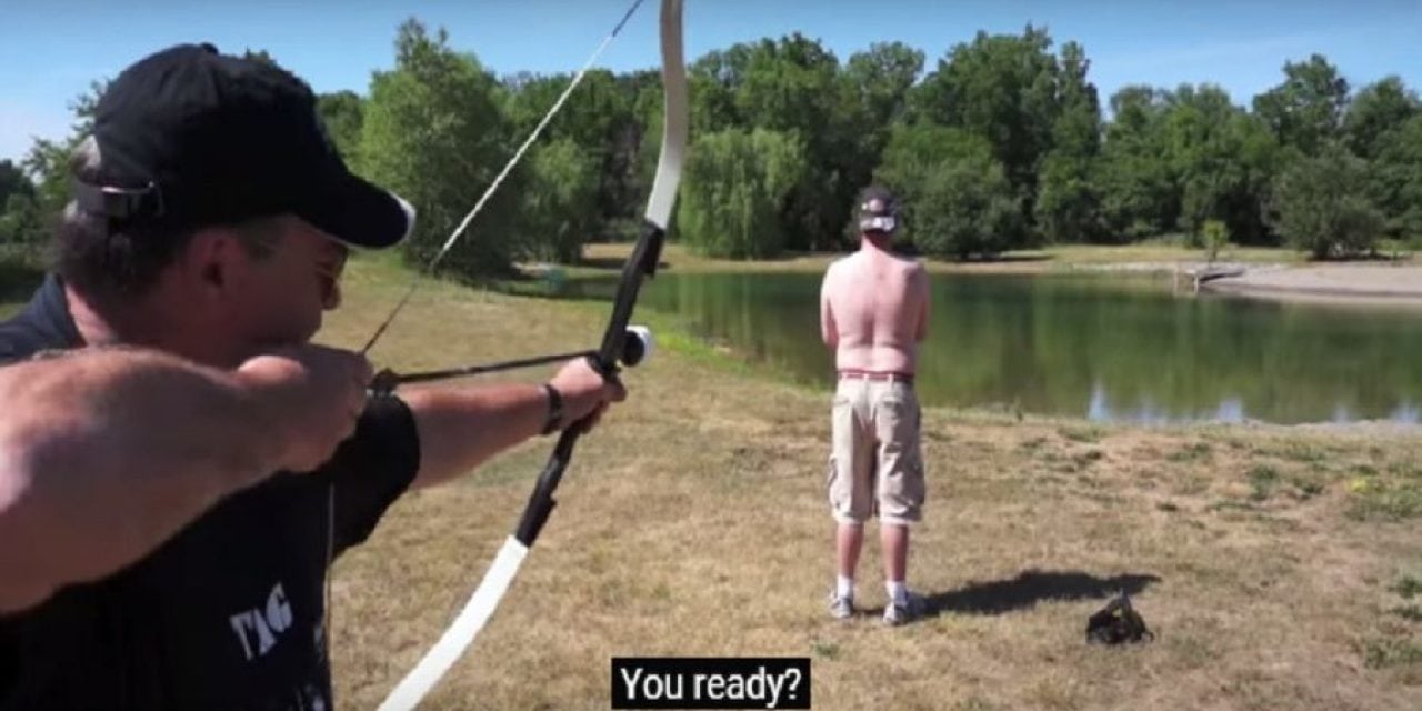 Video: How Hard Do Those Arrows Hit During Archery Tag?