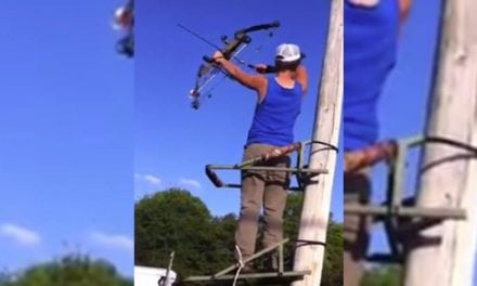 Video: This Guy Doesn’t Use a Safety Belt on His Treestand and Goes Down