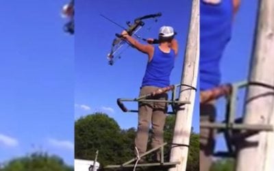 Video: This Guy Doesn’t Use a Safety Harness on His Treestand and Goes Down
