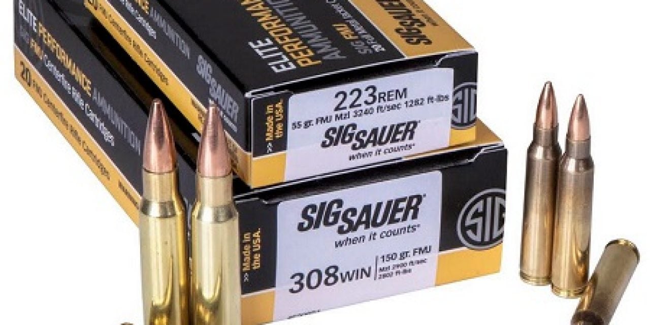 SIG SAUER: New 223 Rem and 308 Win SIG FMJ Rifle Ammunition