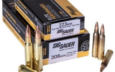 SIG SAUER: New 223 Rem and 308 Win SIG FMJ Rifle Ammunition