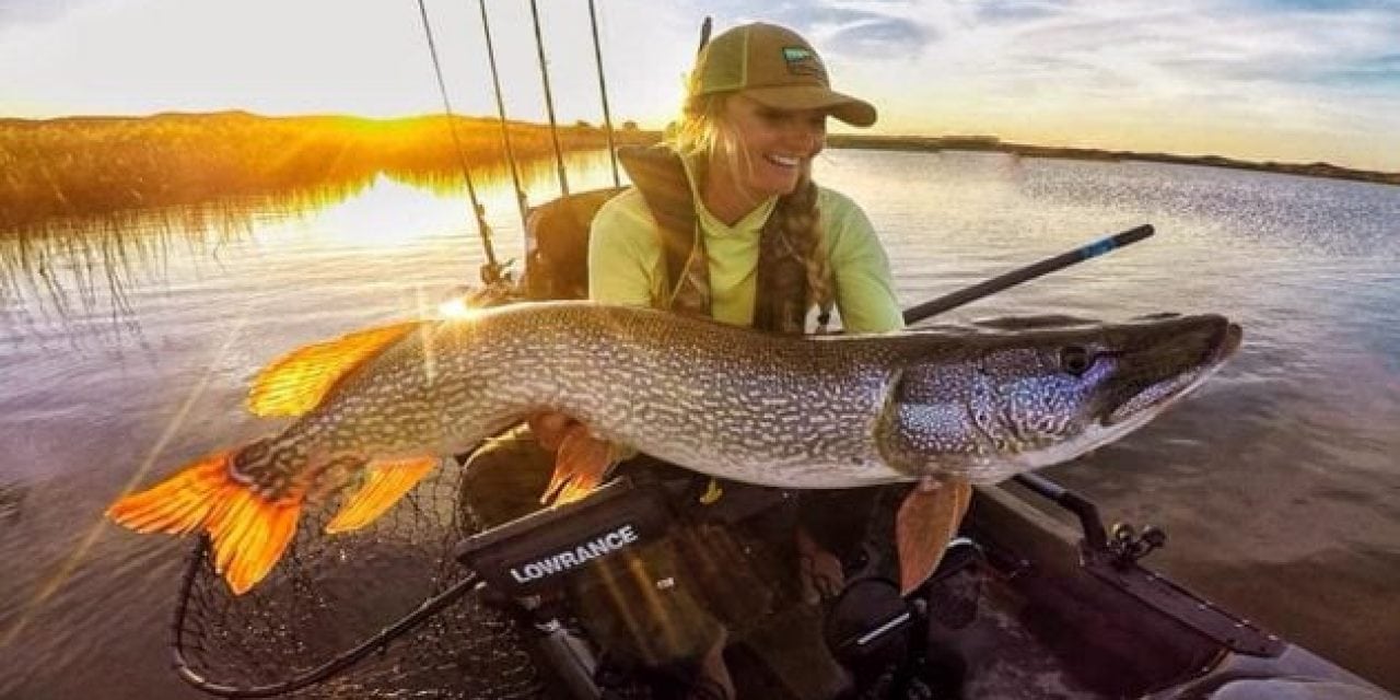 Kristine Fischer Lands a Personal Best Pike From the Kayak