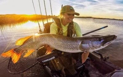 Kristine Fischer Lands a Personal Best Pike From the Kayak