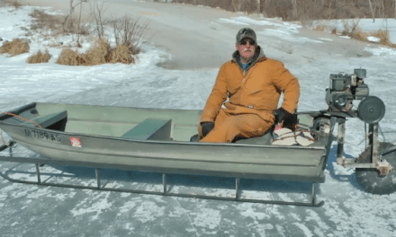 This Saw-Blade Driven Ice Sled Contraption Actually Works