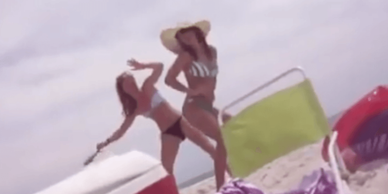 Video: Girl Stabs Friend in the Rear With a Catfish