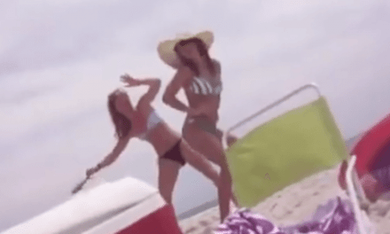Video: Girl Stabs Friend in the Rear With a Catfish