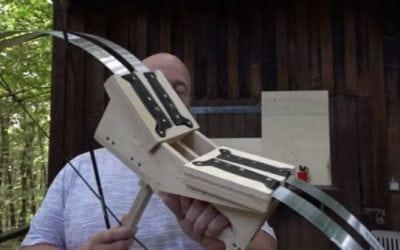 Video: JoergSprave Fashioned Four Machetes Into a Functional Bow