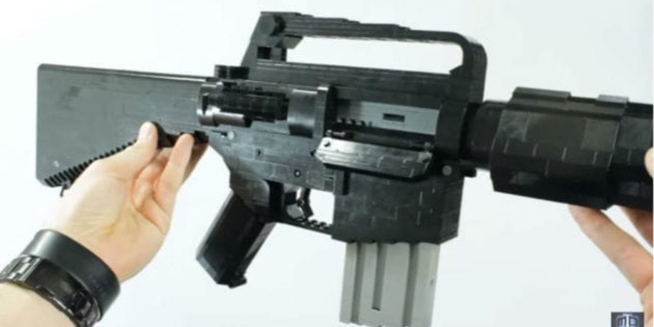 Video: You Won’t Believe the Detail on this Full-Size Lego Replica of an M16A1