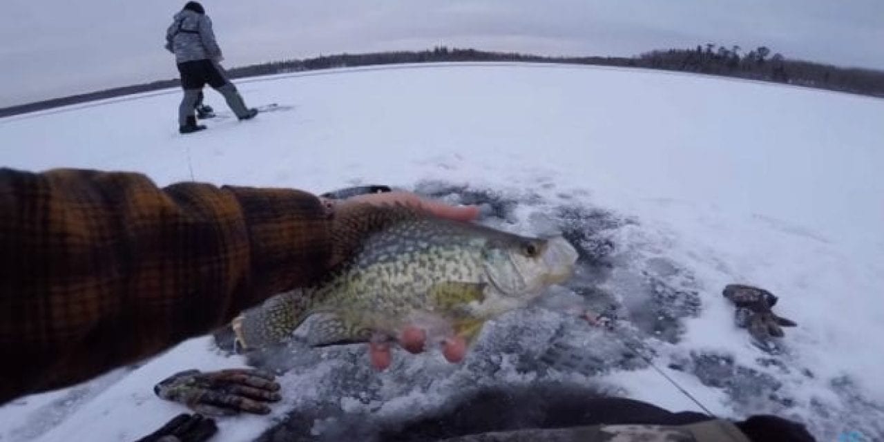 Video: How Cold Is It? Well, apbassing is Ice Fishing Already…