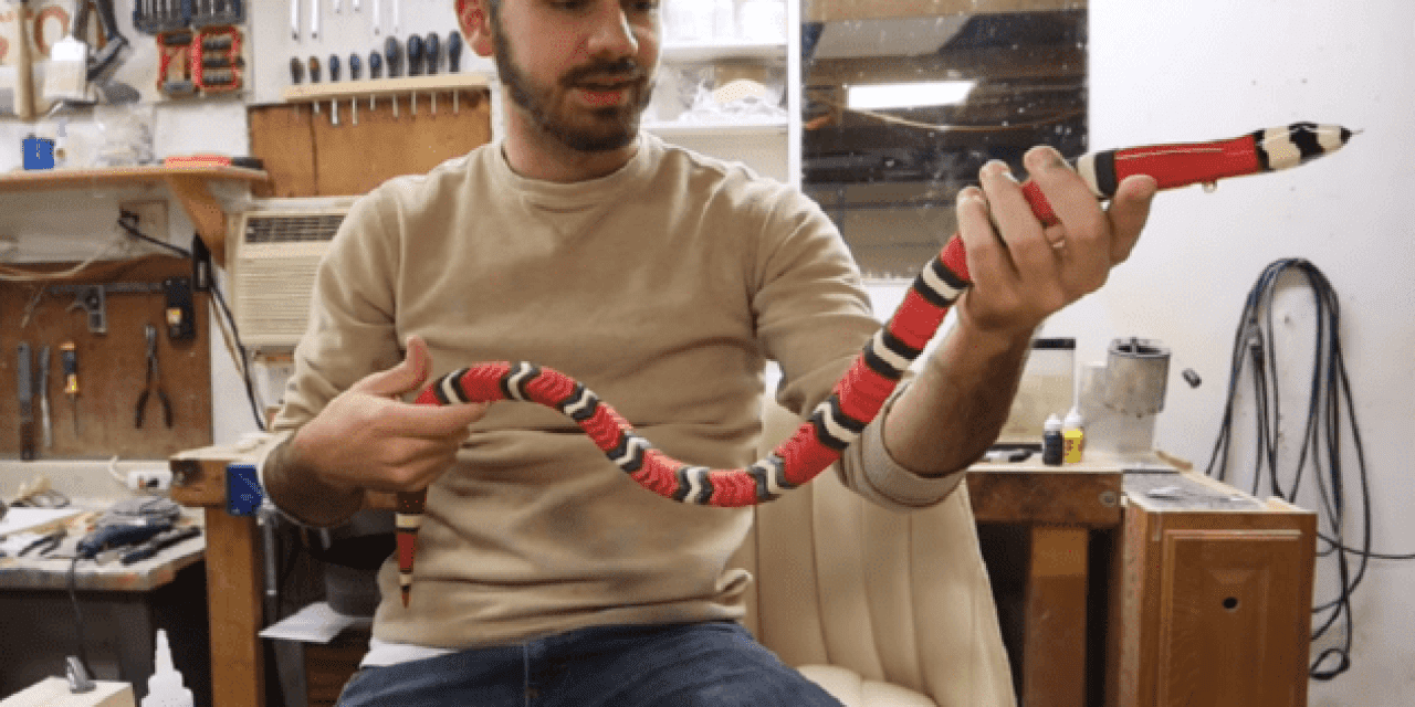 Video: Watch This Guy Make an Incredible 100-Piece Milk Snake Lure