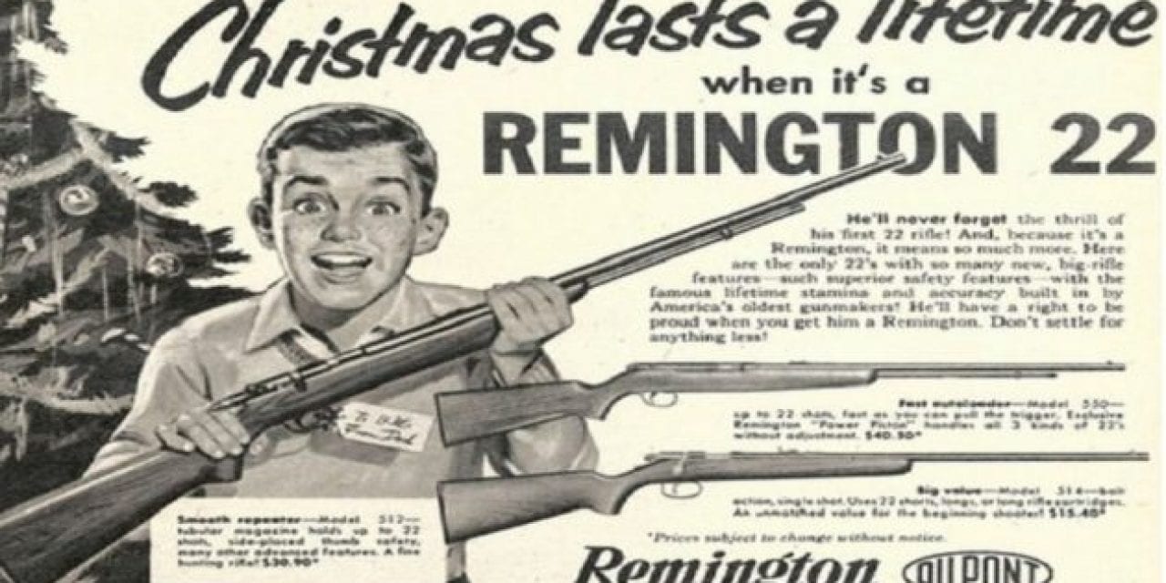 7 Vintage Christmas Gun Ads You Might Remember