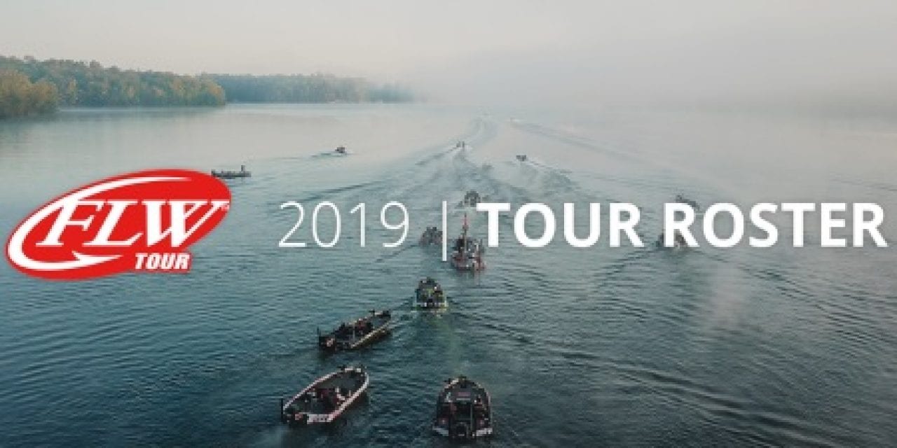 FLW ANNOUNCES 2019 FLW TOUR ANGLER ROSTER