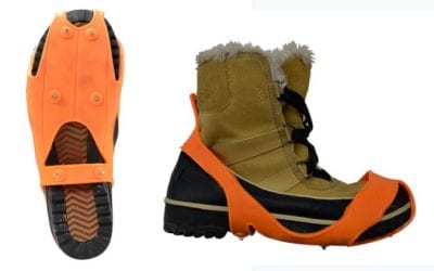 HT’S NEW BLAZE ORANGE SURE GRIP SAFETY SPIKE ICE TREADS