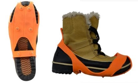 HT’S NEW BLAZE ORANGE SURE GRIP SAFETY SPIKE ICE TREADS